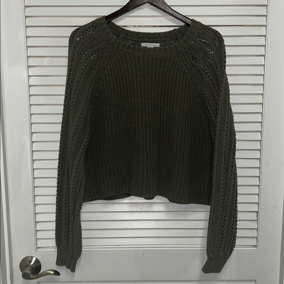 American Eagle Outfitters Sweaters - American Eagle Outfitters Army Green Boxy Knit Sweater